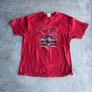 Vintage 90s Mickey and Minnie Classic Car T-Shirt Size Medium Mickey Mouse L